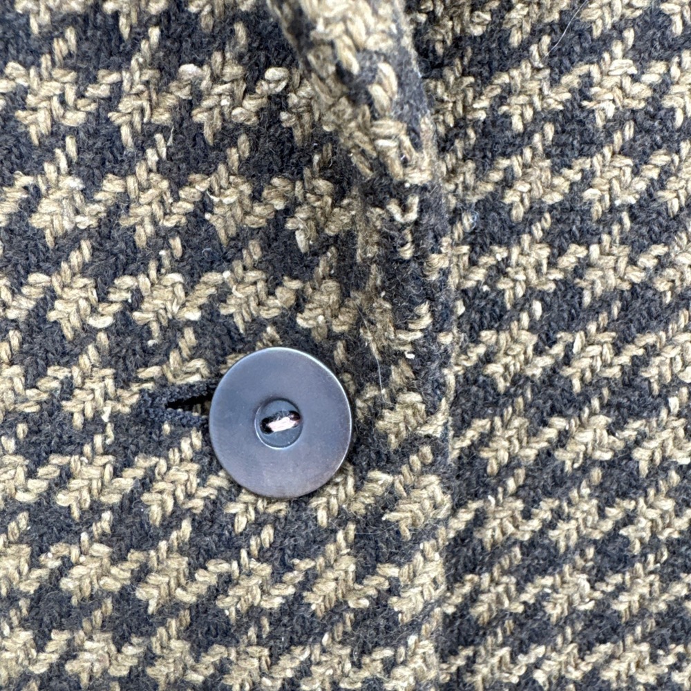 Talbots Herringbone Women Made In Italy Brown Wool Cashmere Silk Blend Blazer 14 - Picture 4 of 14